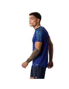 Camiseta Hombre New Balance Fast Azul