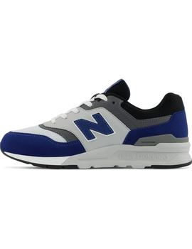 Zapatilla Niño New Balance 997 Gris Azul Blanco