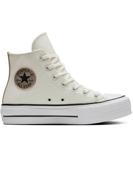 Mejora pastor interno Zapatilla Mujer Converse AllStar Plt. Piel Crema