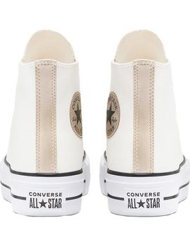 Zapatilla Mujer Converse AllStar Plt. Piel Crema