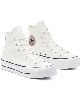 Zapatilla Mujer Converse AllStar Plt. Piel Crema