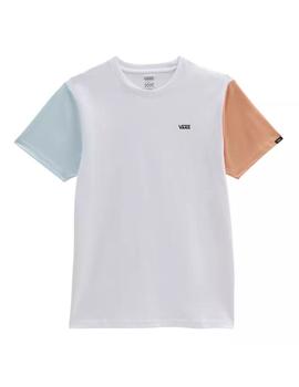 Camiseta Unisex Vans Left Chest Blanca