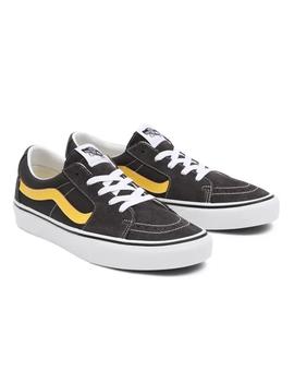 Zapatilla Hombre Vans Sk8-Low Gris Amarillo