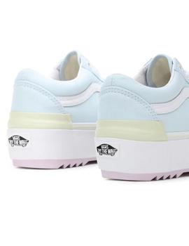 Zapatilla Mujer Vans Old Skool Stacked Celeste