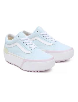 Zapatilla Mujer Vans Old Skool Stacked Celeste