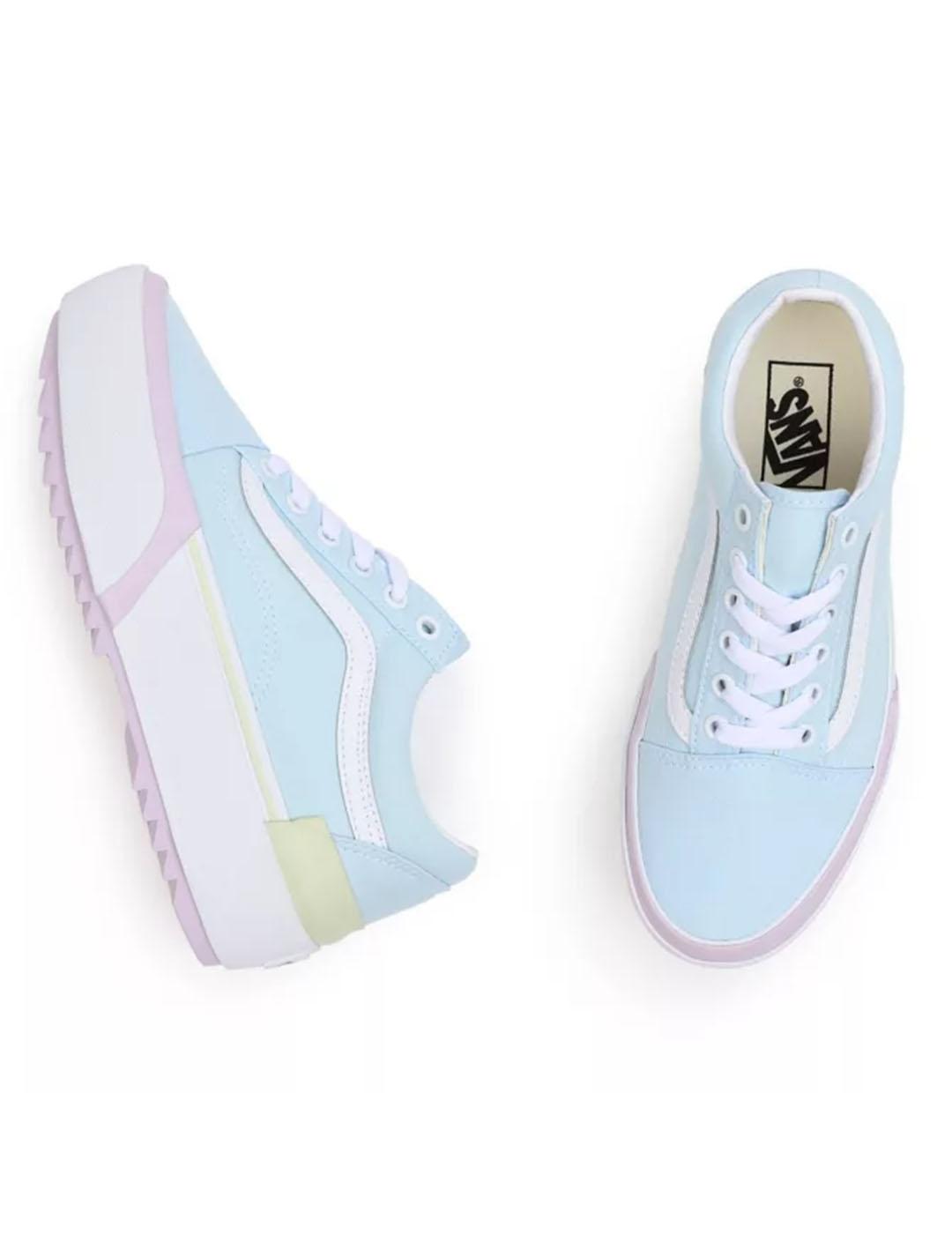 Vans celestes mujer on sale
