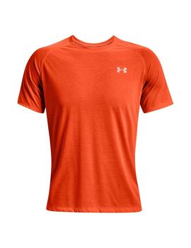 Camiseta Hombre Under Amour Streaker Run Naranja