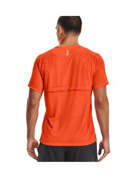 Camiseta Hombre Under Amour Streaker Run Naranja