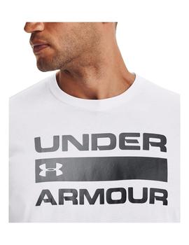 Camiseta Hombre Under Amour Team Issue Blanca