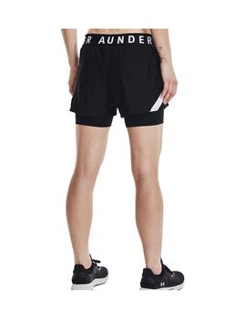 Short Mujer Under Amour Play Up Negro