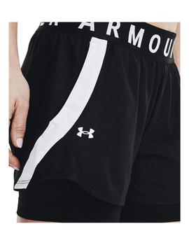 Short Mujer Under Amour Play Up Negro