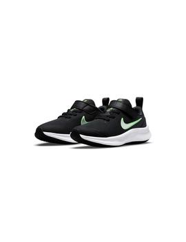 Zapatilla Niño Nike Star Runner Negra Verde Plata