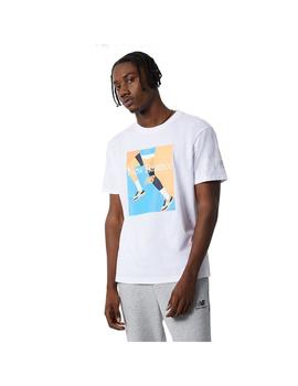 Camiseta Hombre New Balance Ess Celb Run Blanca