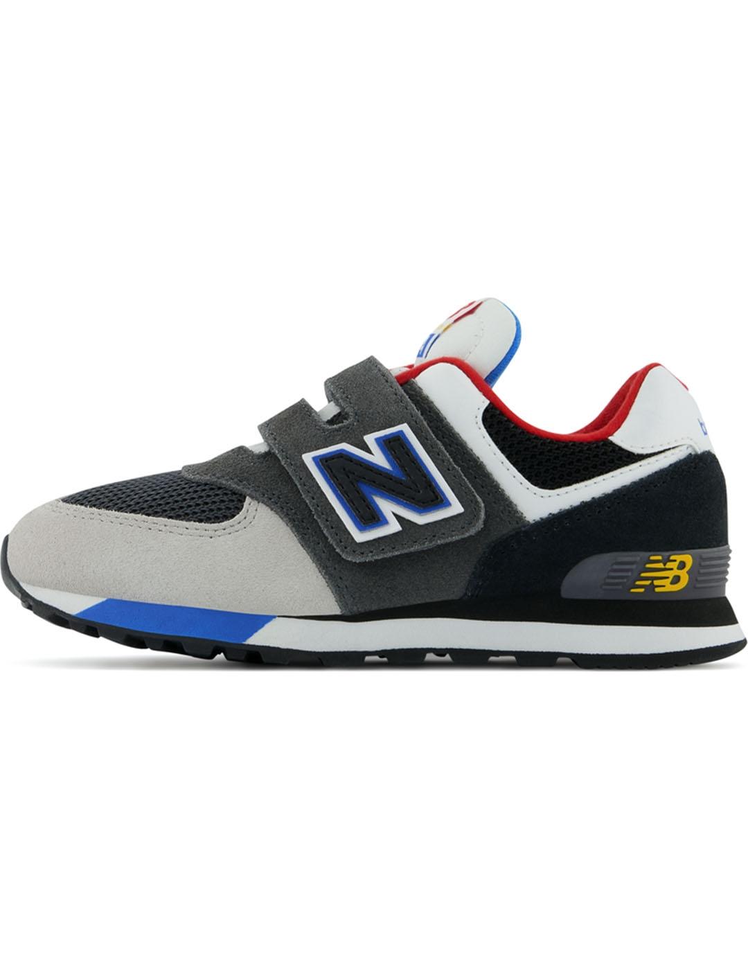 Zapatilla Niño New Balance 574 Gris Negro