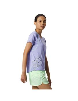 Camiseta Mujer New Balance Prt F flt Lila