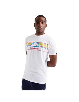 Camiseta Hombre Ellesse Achtini Blanca Multicolor