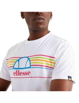 Camiseta Hombre Ellesse Achtini Blanca Multicolor