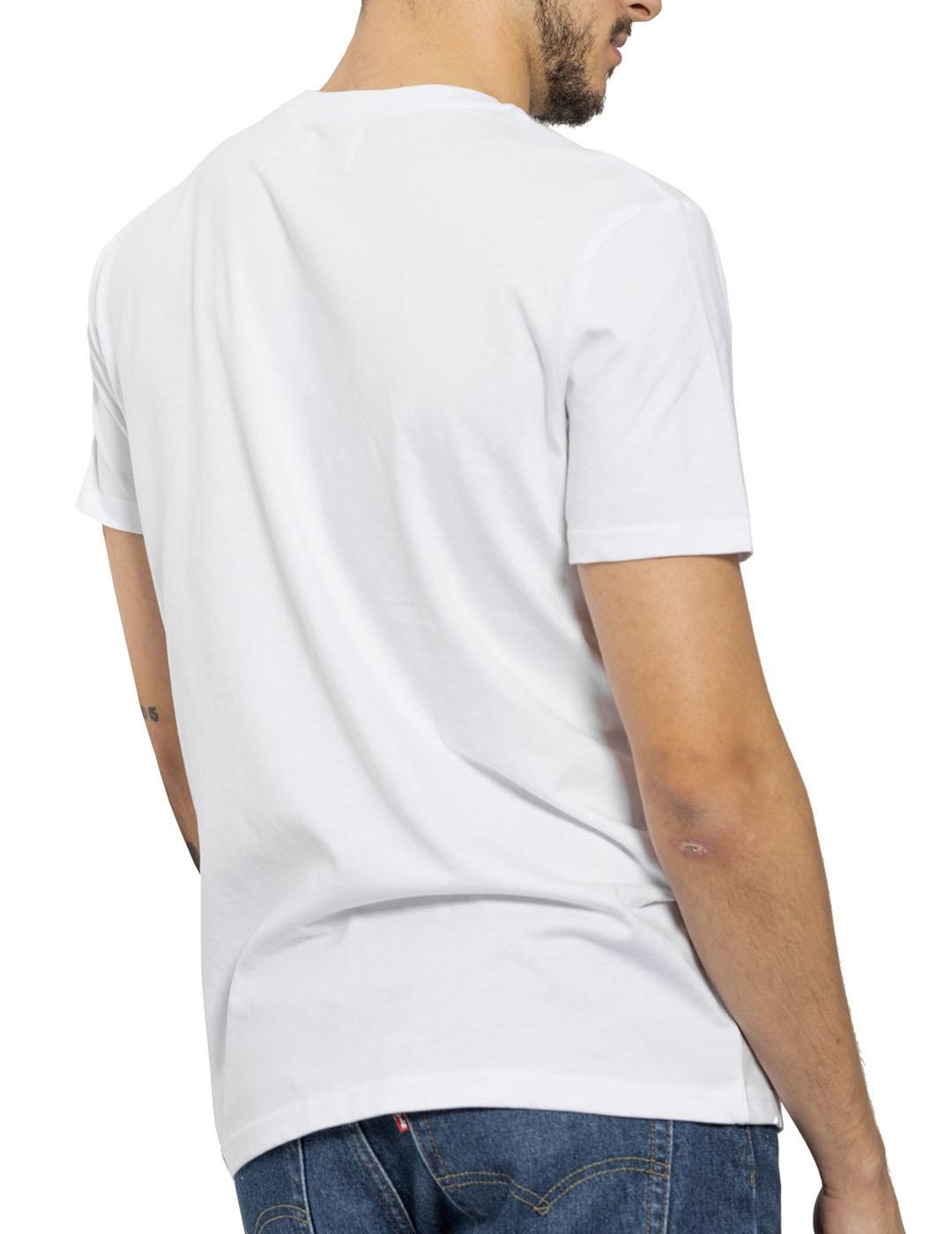 Camiseta Unisex Klout Puzzle Neon Blanca