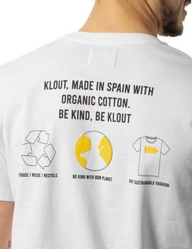 Camiseta Unisex Klout Recycle Blanca