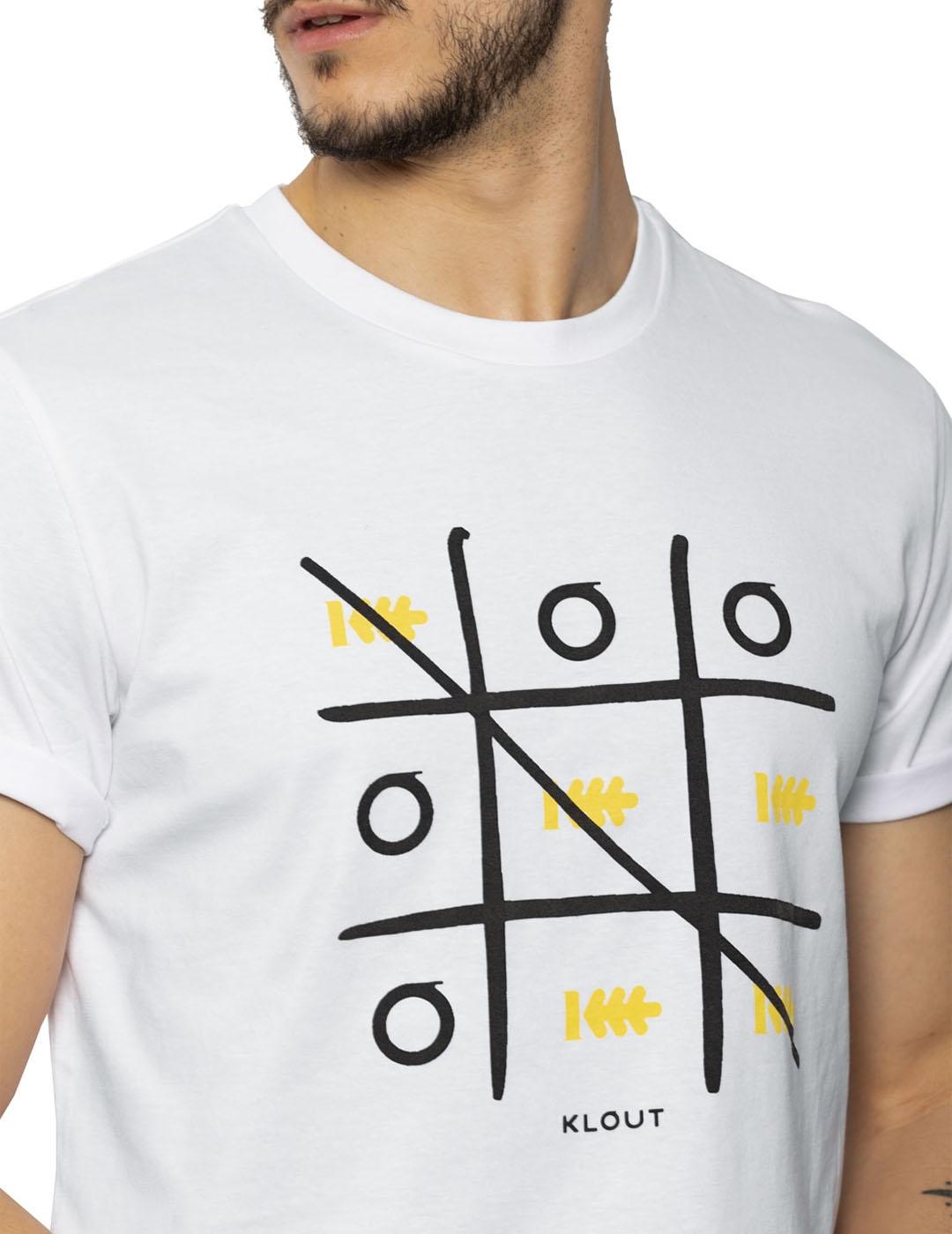 Camiseta Unisex Klout 3 en Raya Blanca.