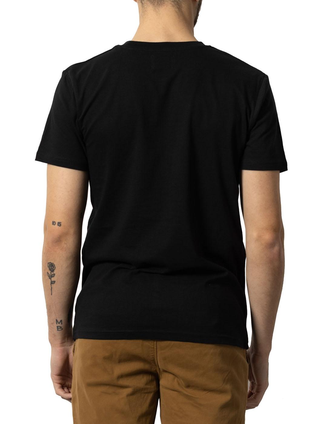 Camiseta Hombre Klout Pixel Negra.