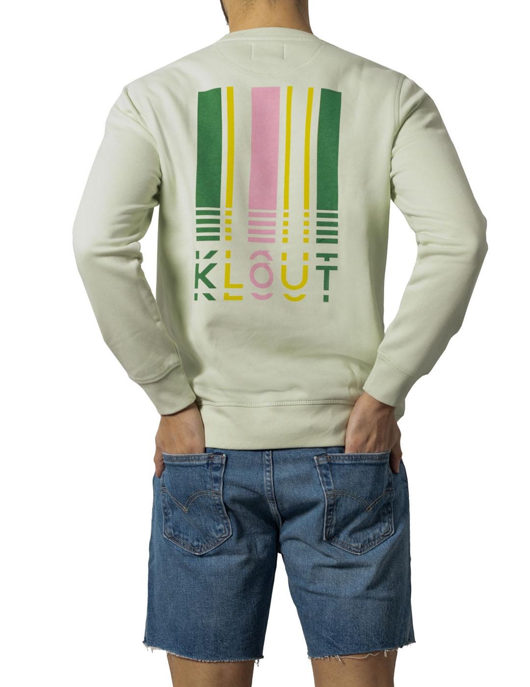 Sudadera Unisex Klout Barcode Verde