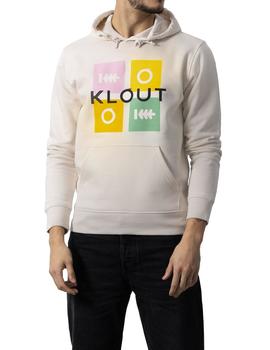 Sudadera Unisex Klout Puzzle Beige