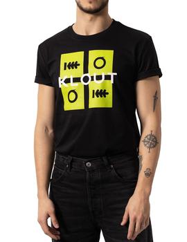 Camiseta Unisex Klout Puzzle Neon Negro