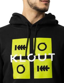 Sudadera Hombre Klout Puzzle Negra