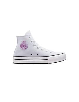 Zapatilla Niña Converse Ctas Eva Plt Plateada