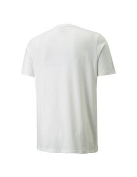 Camiseta Hombre Puma Essentials+ Tape Blanca