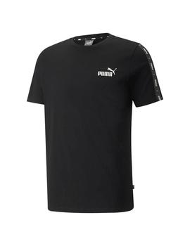 Camiseta Hombre Puma Essentials  Tape Negra