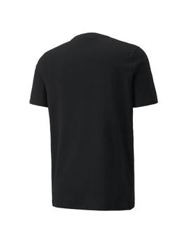 Camiseta Hombre Puma Essentials  Tape Negra
