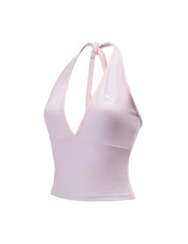 Top Mujer Puma Classics Halterneck Lila