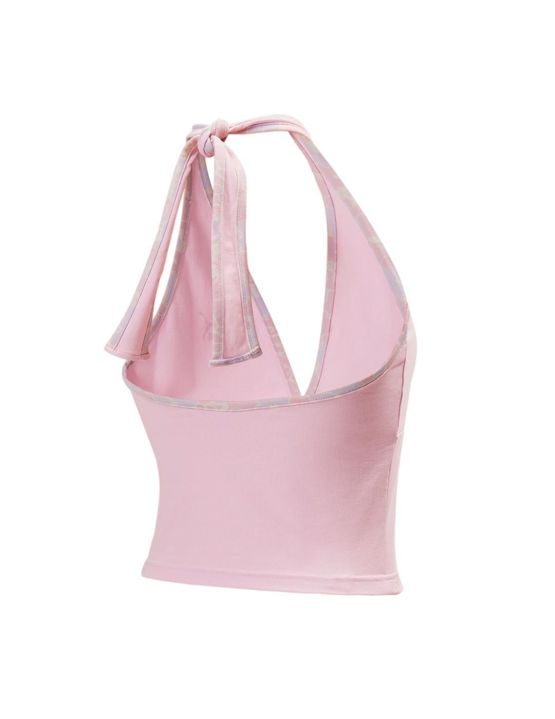 Top Mujer Puma Classics Halterneck Rosa