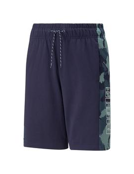 Pantalón corto Niño Puma Alpha Jersey Azul