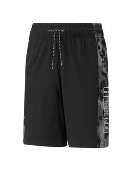 Pantalón corto Niño Puma Alpha Jersey Negro