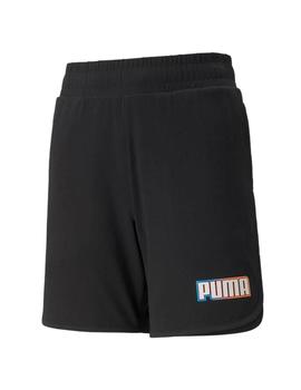 Pantalón corto Niño Puma Alpha Retro Negro