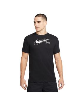 Camiseta Hombre Nike Swoosh Tennis Negra
