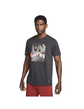 Camiseta Hombre Nike Df Tee Negra