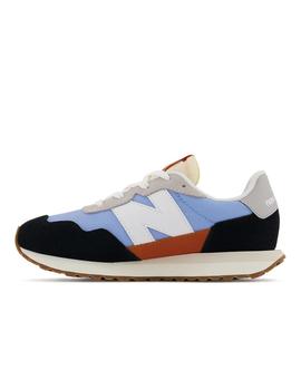 Zapatilla Niño New Balance 237 Azul Naranja