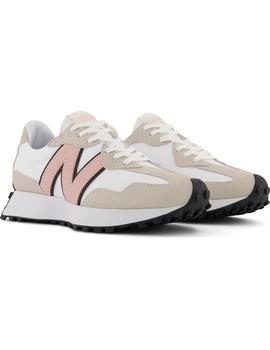 Zapatilla Mujer New Balance 327 Blanca Rosa