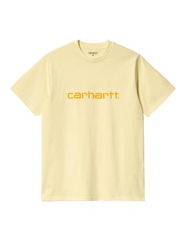 Camiseta Hombre Carhartt WIP Script Amarilla