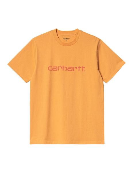 Camiseta Hombre Carhartt WIP Script Naranja