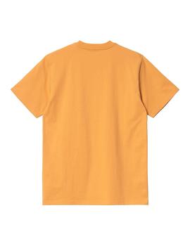 Camiseta Hombre Carhartt WIP Script Naranja