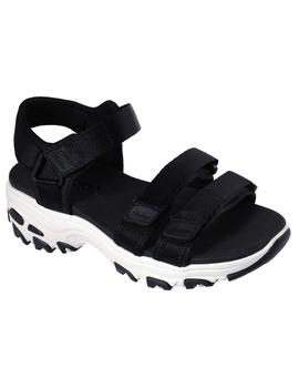 Sandalia Mujer Skechers D'Lites Negro