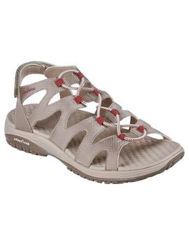 Sandalia Mujer Skechers Lomell  Beige