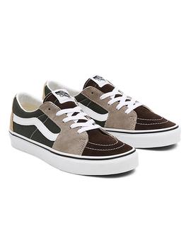 Zapatilla Hombre Vans Sk8 Low Marron Verde