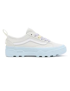 Zapatilla Mujer Vans Old Skool Wc Beige Azul