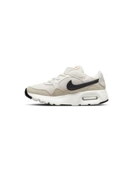 Zapatilla Niño Nike Air Max Sc Blanca Beige Negro